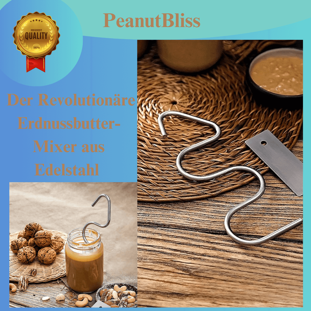 PeanutBliss: Der Revolutionäre Erdnussbutter-Mixer aus Edelstahl - Dbestey
