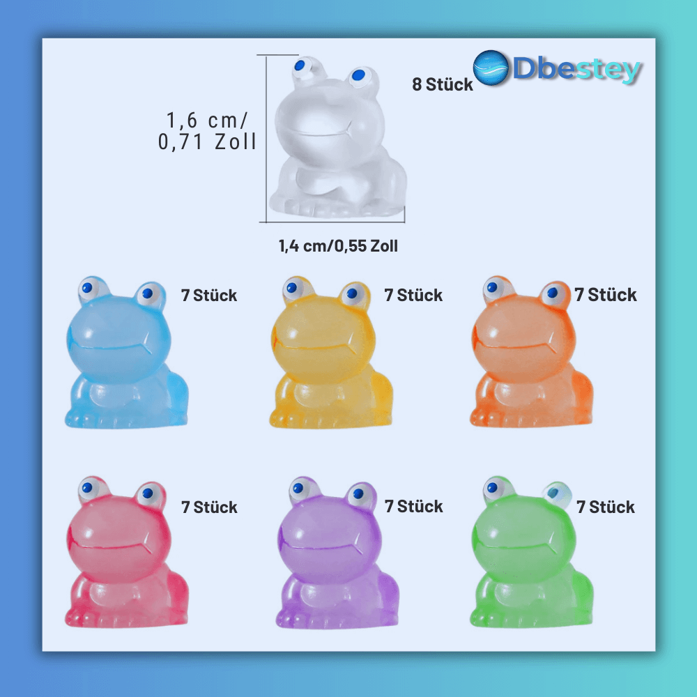 FroggyFantasy" - 50 Stück Mini-Frosch Garten-Dekor - Dbestey