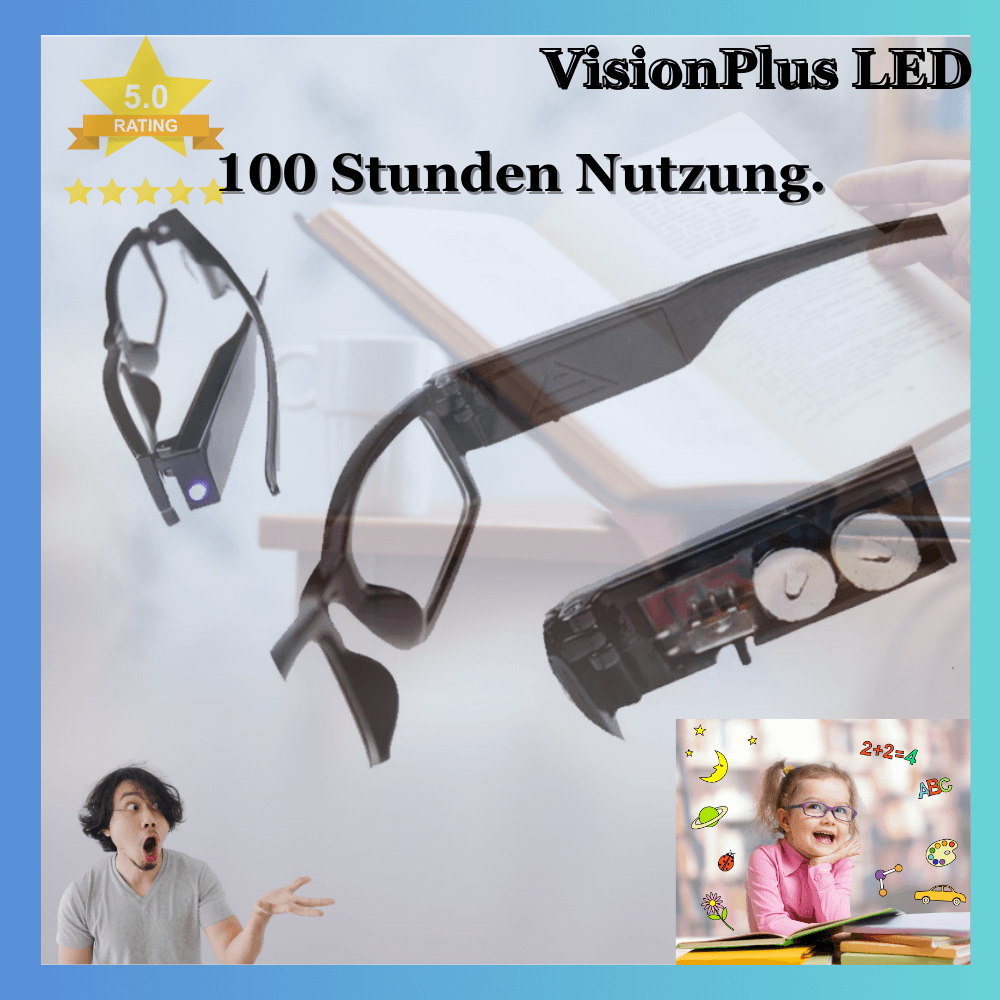 VisionPlus™ LED-Lesebrille – Klar Lesen bei Nacht - Dbestey