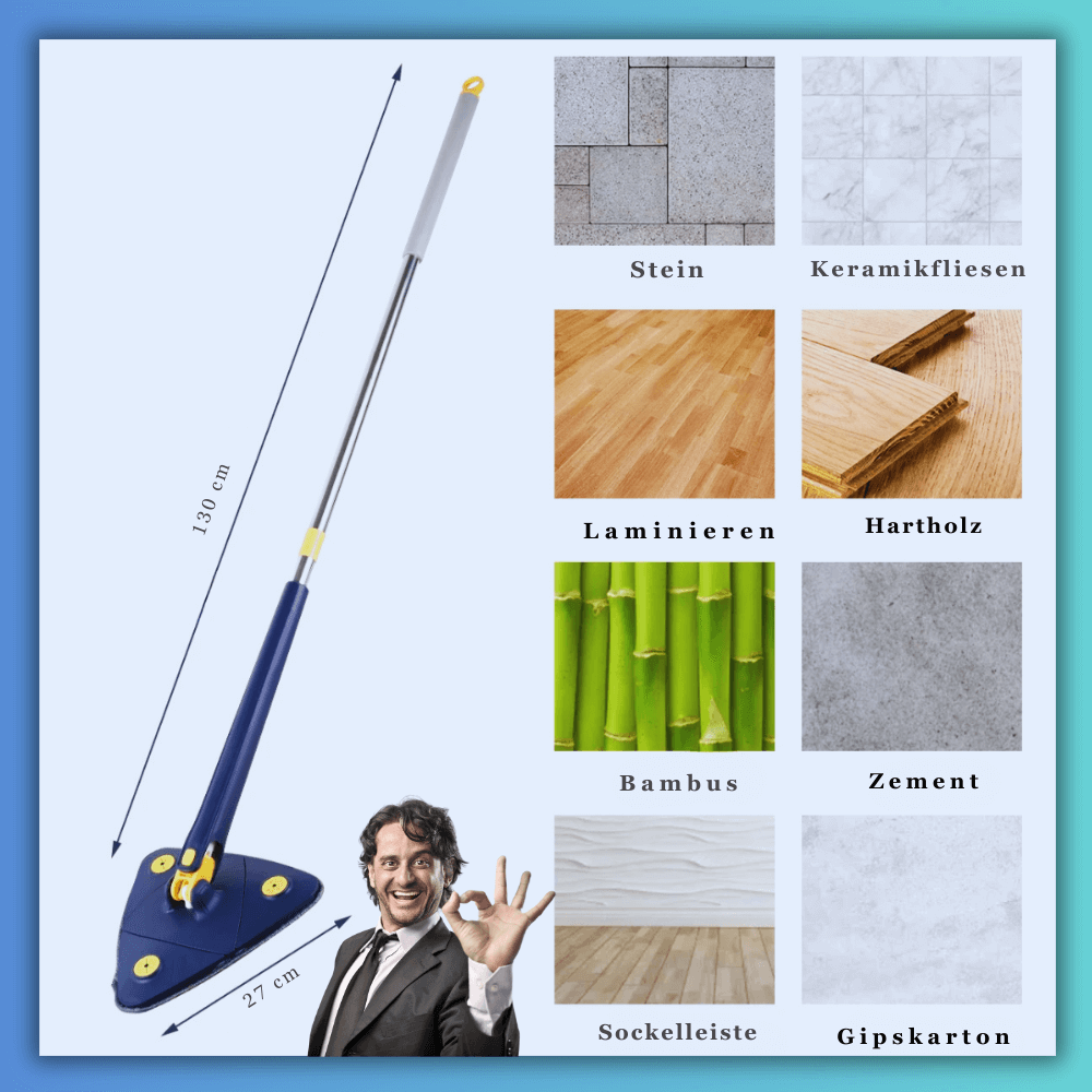 Saubere Spitze Dreieck-Wischmop - Dbestey