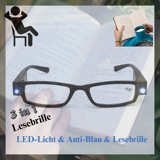 VisionPlus™ LED-Lesebrille – Klar Lesen bei Nacht - Dbestey