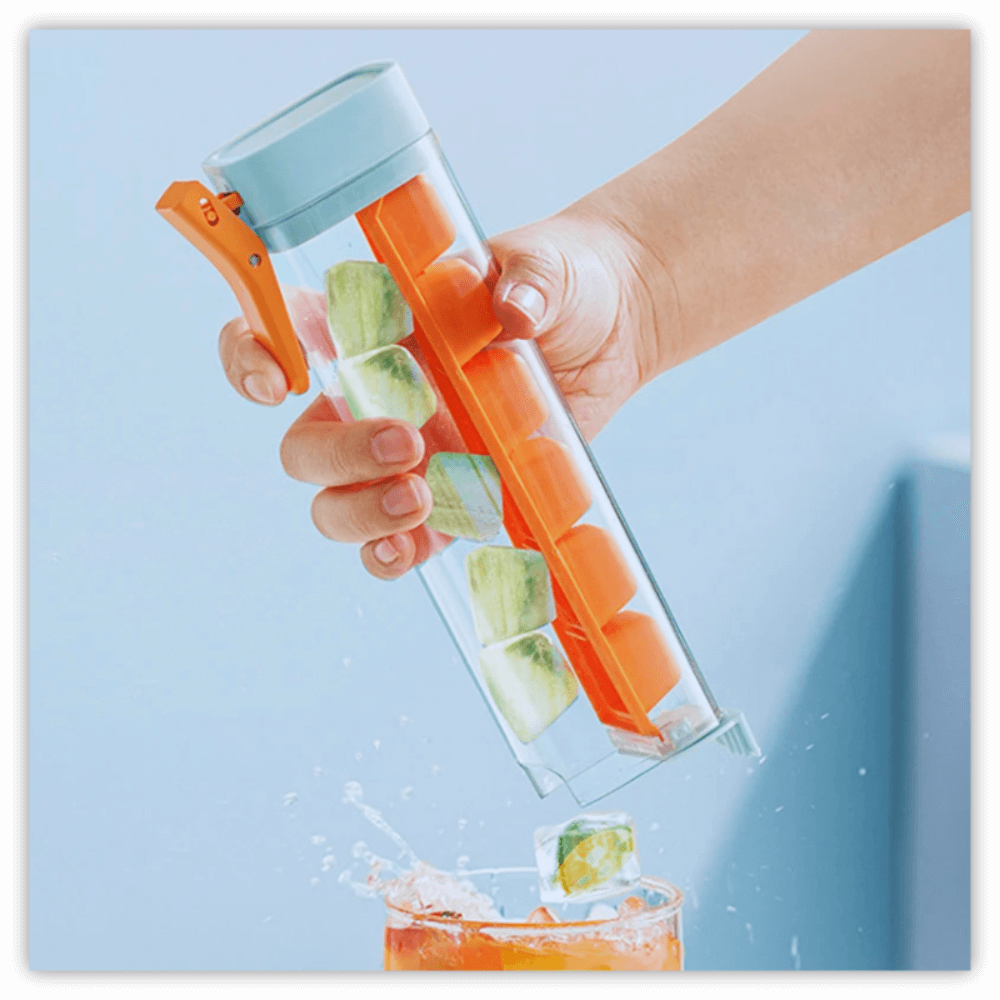 Eiszauber: Kreativer Eiswürfelbehälter mit Einhand-Entformung - Dbestey