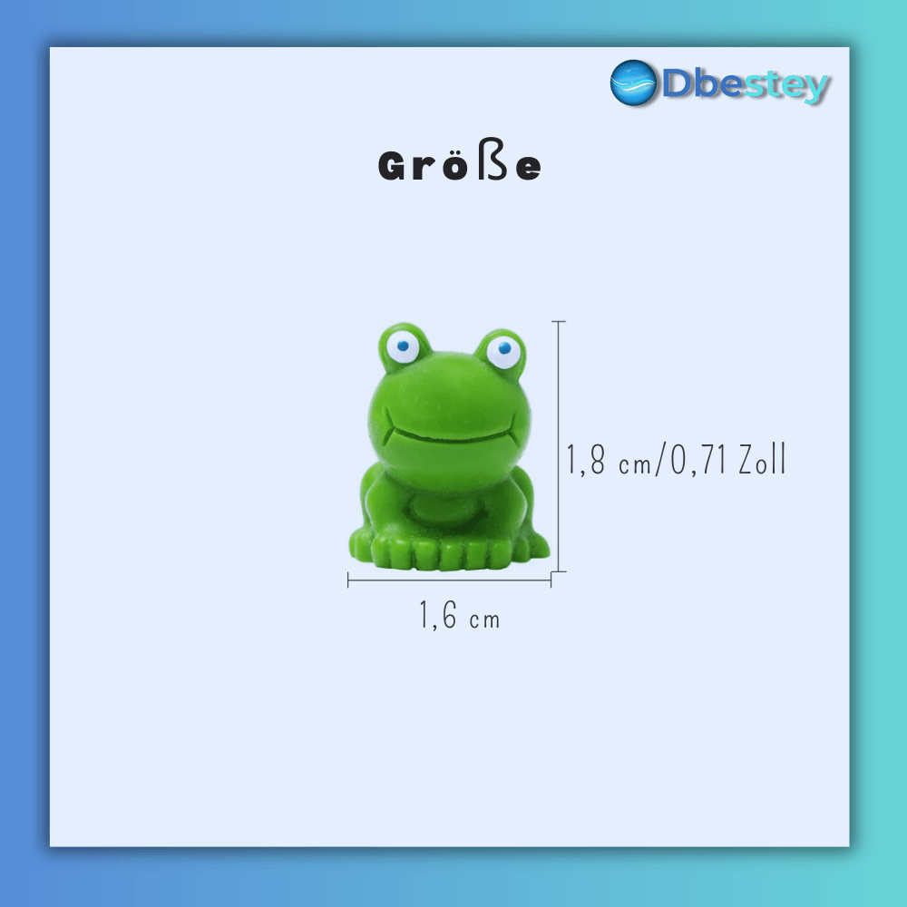 FroggyFantasy" - 50 Stück Mini-Frosch Garten-Dekor - Dbestey