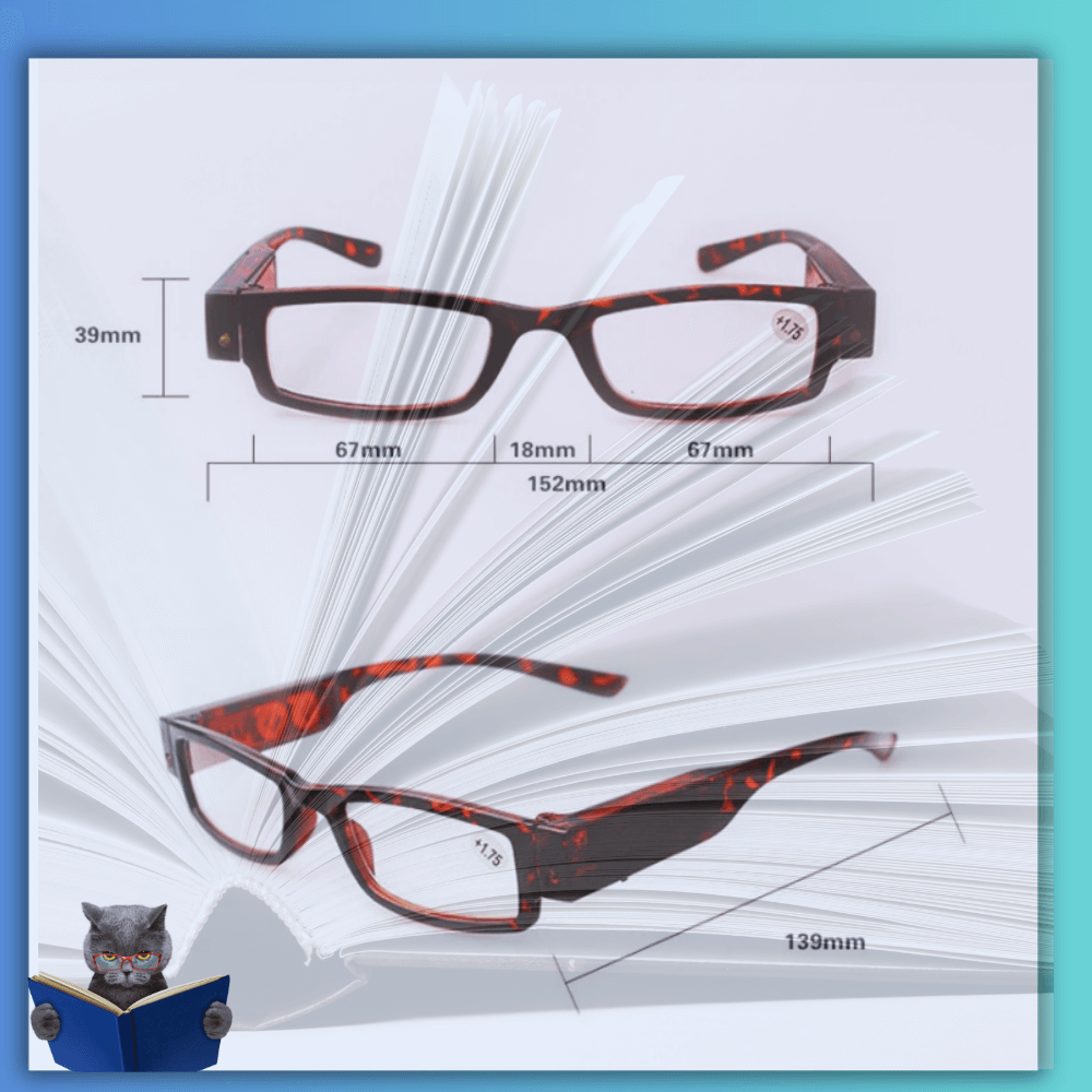 Hochwertige VisionPlus LED Lesebrille - Dbestey