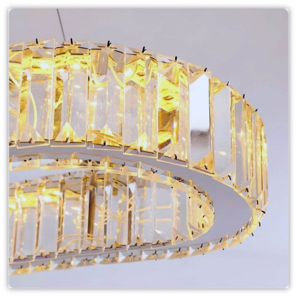 LumièreLux™ LED Crystal Ceiling Pendant - Dbestey