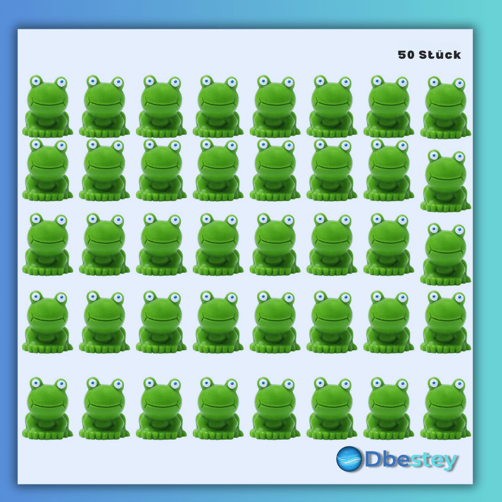 FroggyFantasy" - 50 Stück Mini-Frosch Garten-Dekor - Dbestey