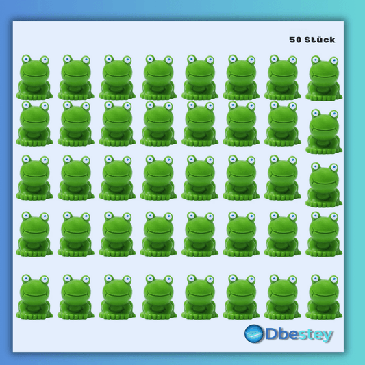 FroggyFantasy" - 50 Stück Mini-Frosch Garten-Dekor - Dbestey