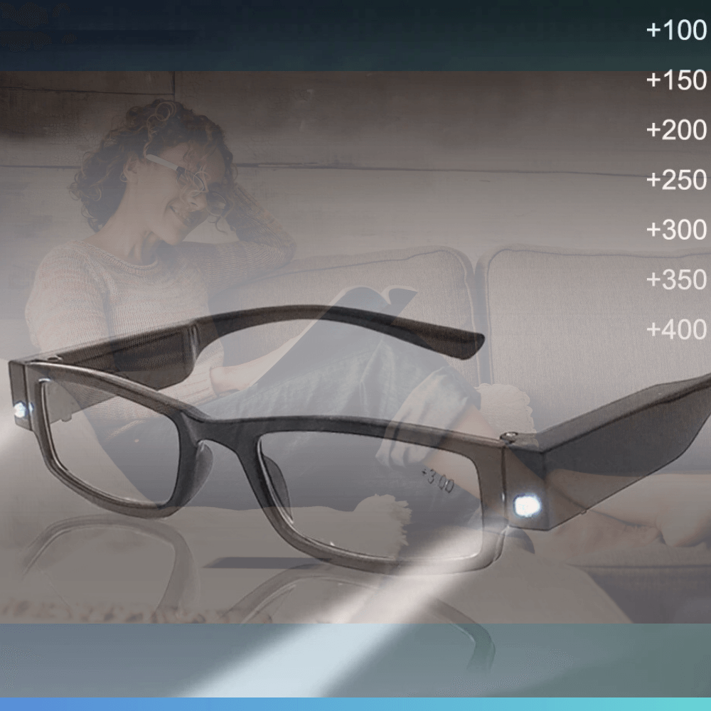 Hochwertige VisionPlus LED Lesebrille - Dbestey
