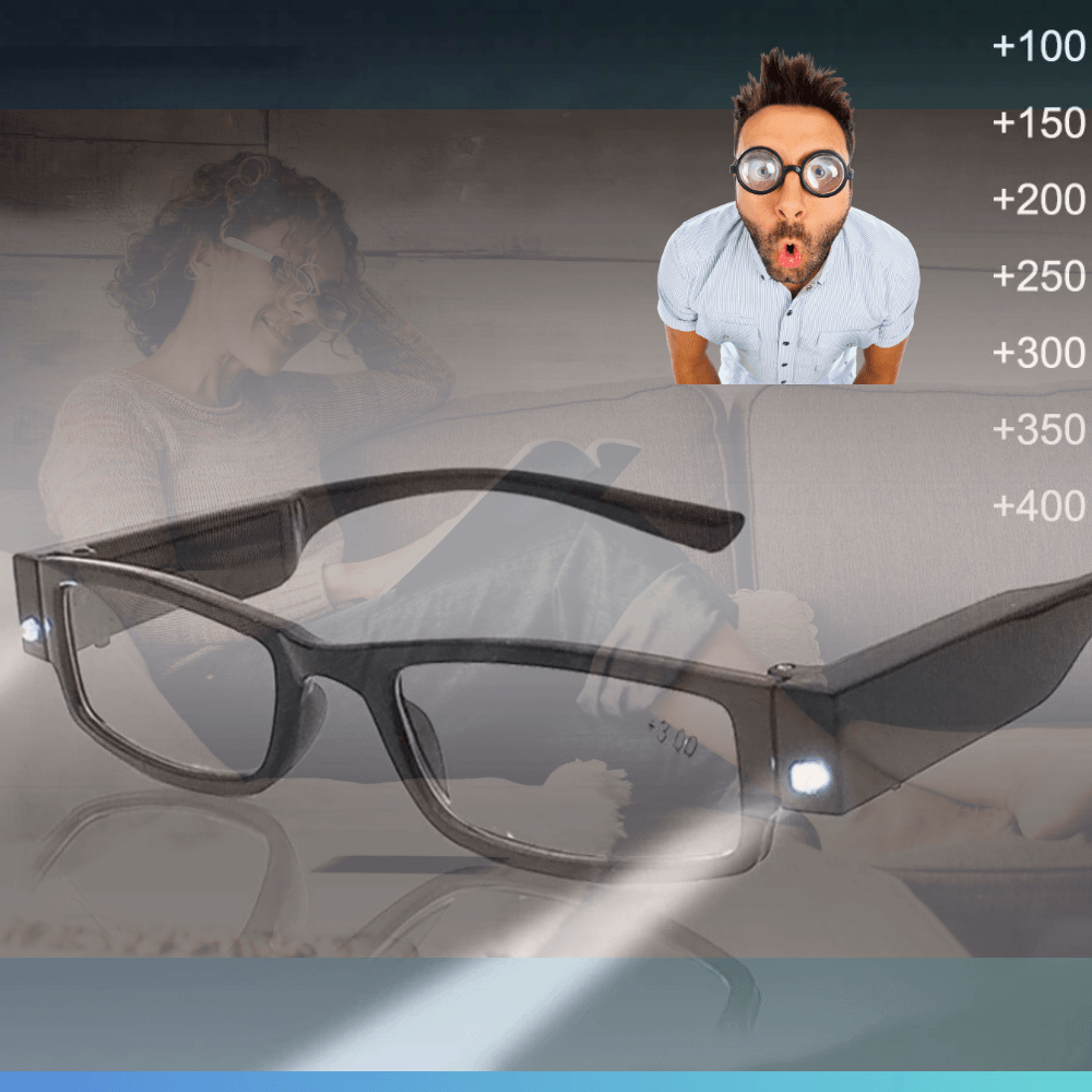 Hochwertige VisionPlus LED Lesebrille - Dbestey