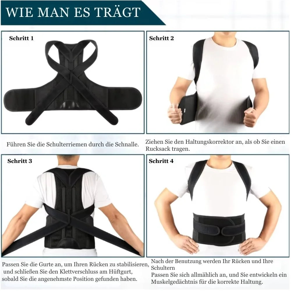 StandStrong™ Haltungskorrektor & Rückenstützgurt - Dbestey