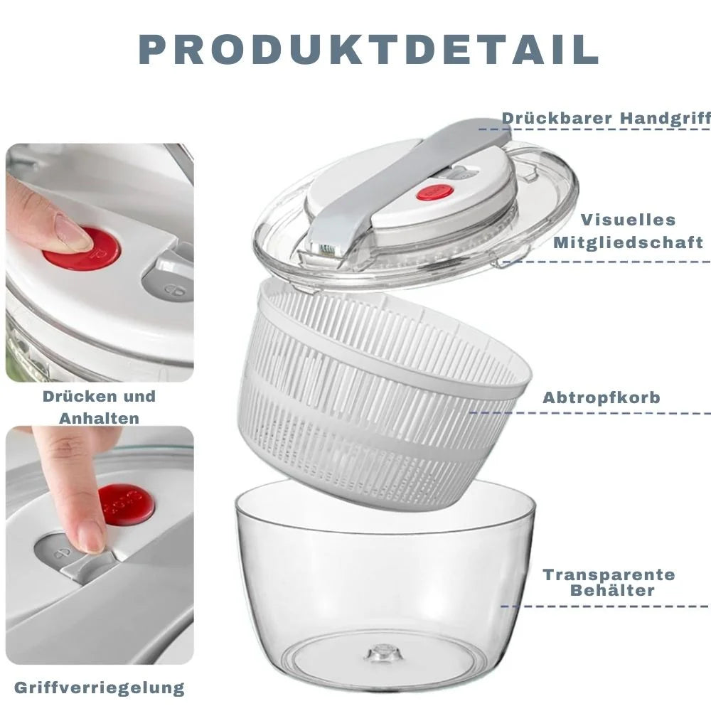 FreshSpin™ 3L Salatschleuder - Dbestey