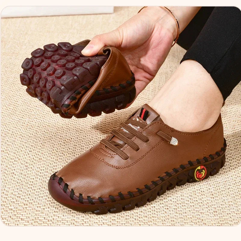 TrendStep Comfort Leder-Sneakers - Dbestey