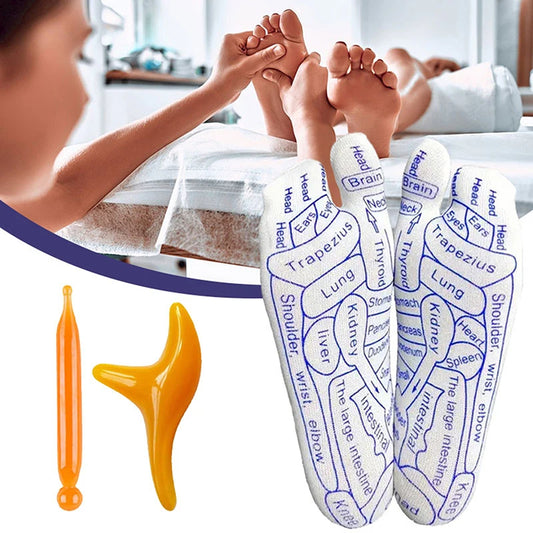 SoleSoothe" Akupressur-Fußmassage-Socken - Dbestey