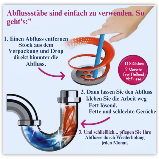 DRAINSTIX™ | MAGISCHE ABFLUSSSTÄBE - Dbestey