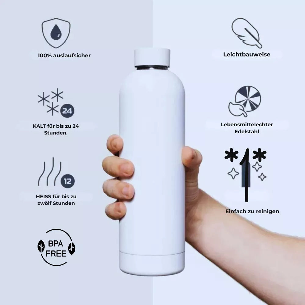 Dbestey Drink™Edelstahl Trinkflasche mit Namen